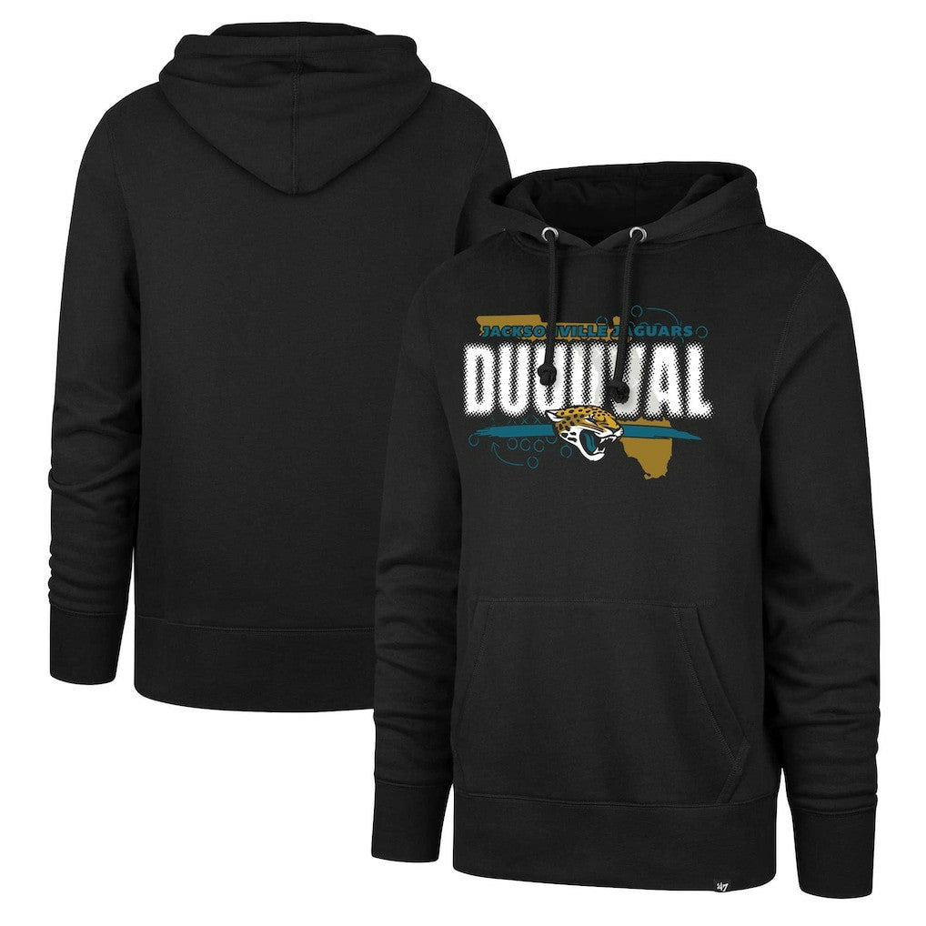 Jacksonville Jaguars '47 Regional Headline Pullover Hoodie - Black Hoodies