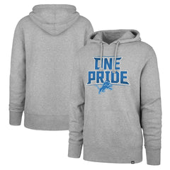 Detroit Lions '47 Regional Headline Pullover Hoodie - Gray Hoodies