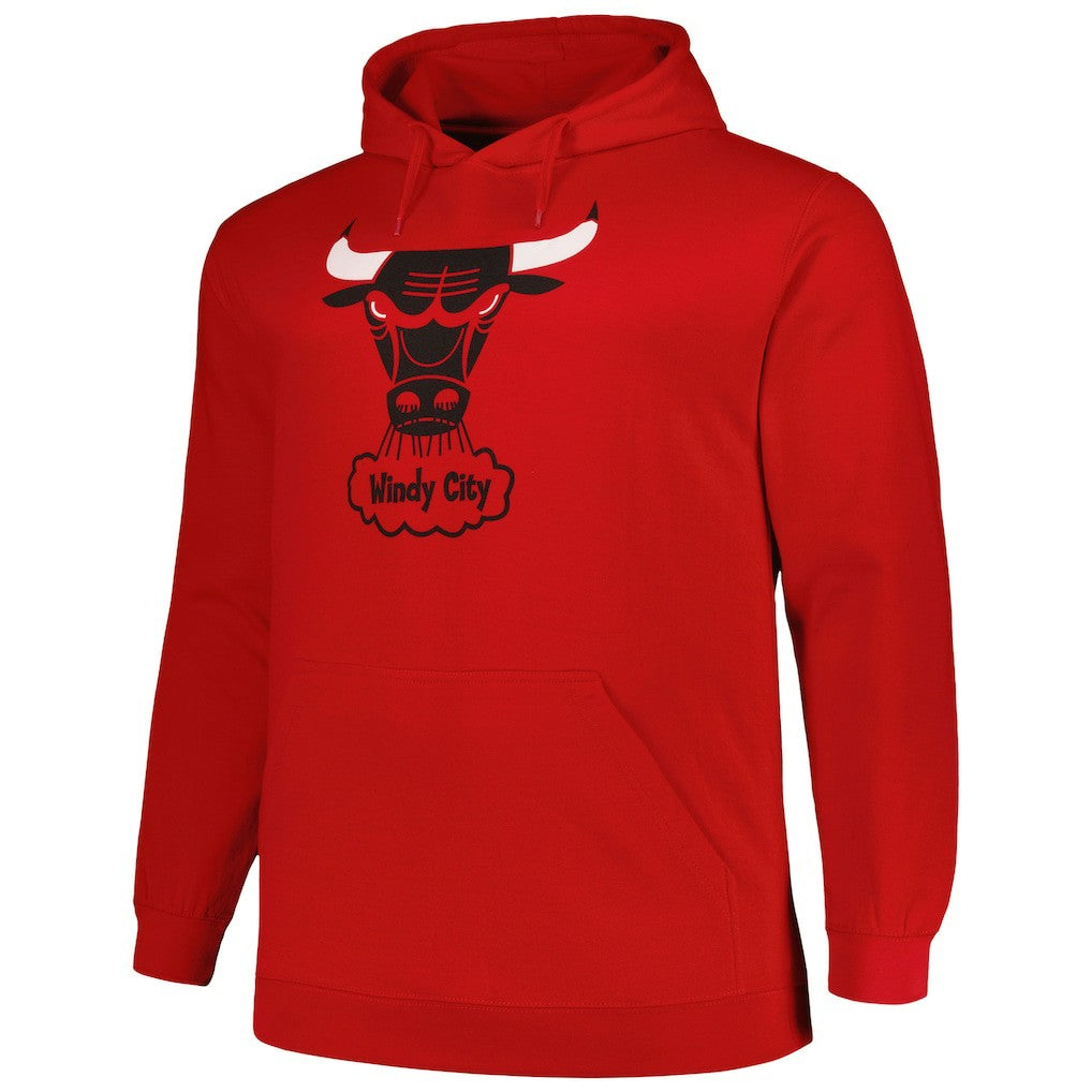 Chicago Bulls Hardwood Classics Big & Tall Pullover Hoodie Red - Mitchell & Ness