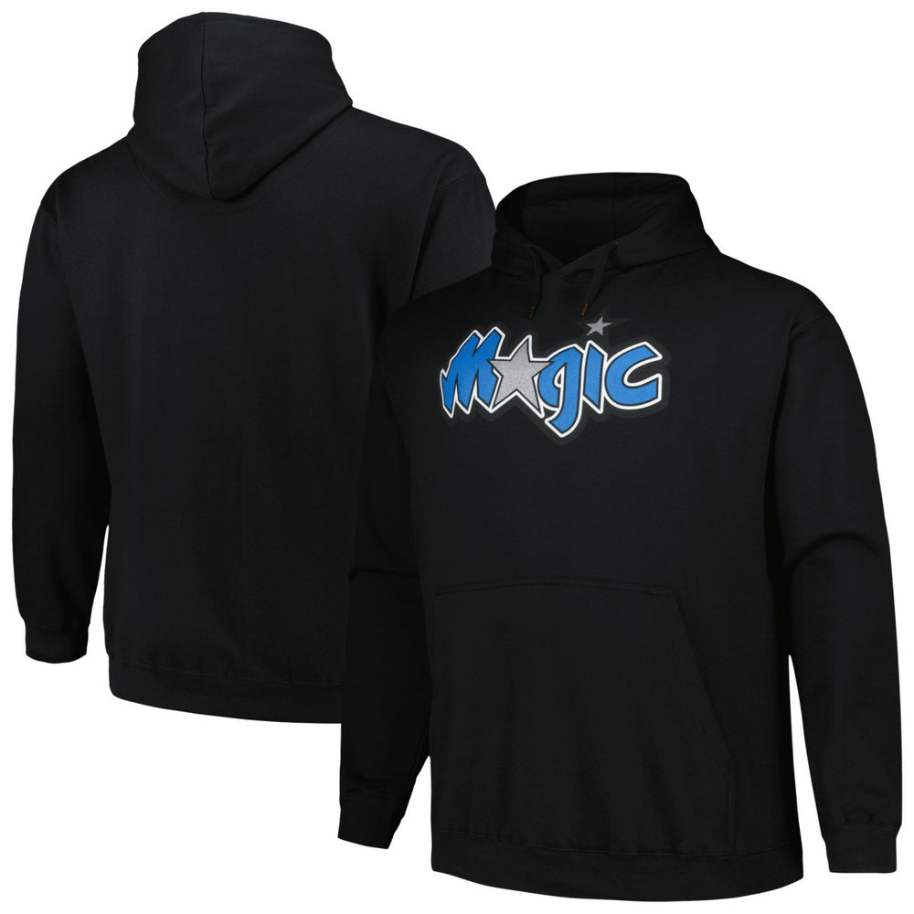 Orlando Magic Hardwood Classics Big & Tall Pullover Hoodie Black - Mitchell & Ness