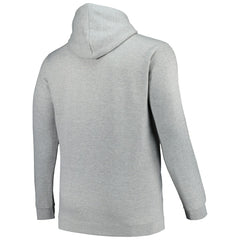 Charlotte Hornets Hardwood Classics Big & Tall Pullover Hoodie Heather Gray - Mitchell & Ness