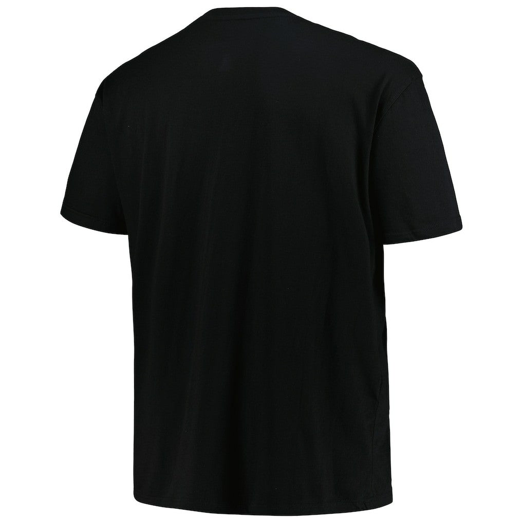 Atlanta Hawks Big & Tall Hardwood Classics Vintage Logo T-Shirt Black - Mitchell & Ness