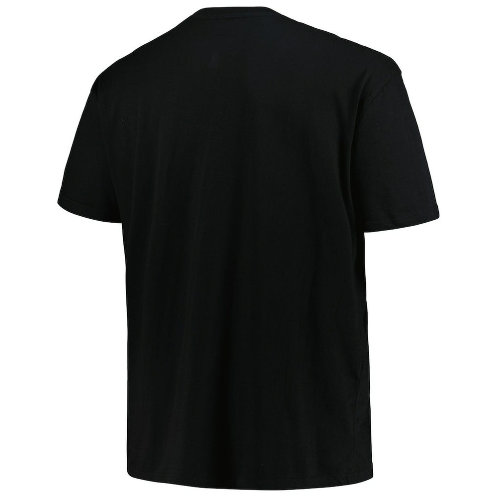 Atlanta Hawks Big & Tall Hardwood Classics Vintage Logo T-Shirt Black - Mitchell & Ness