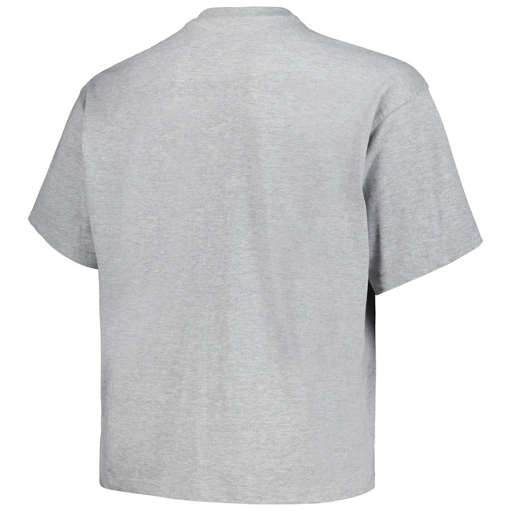 Denver Nuggets Big & Tall Hardwood Classics Vintage Logo T-Shirt Heather Gray - Mitchell & Ness