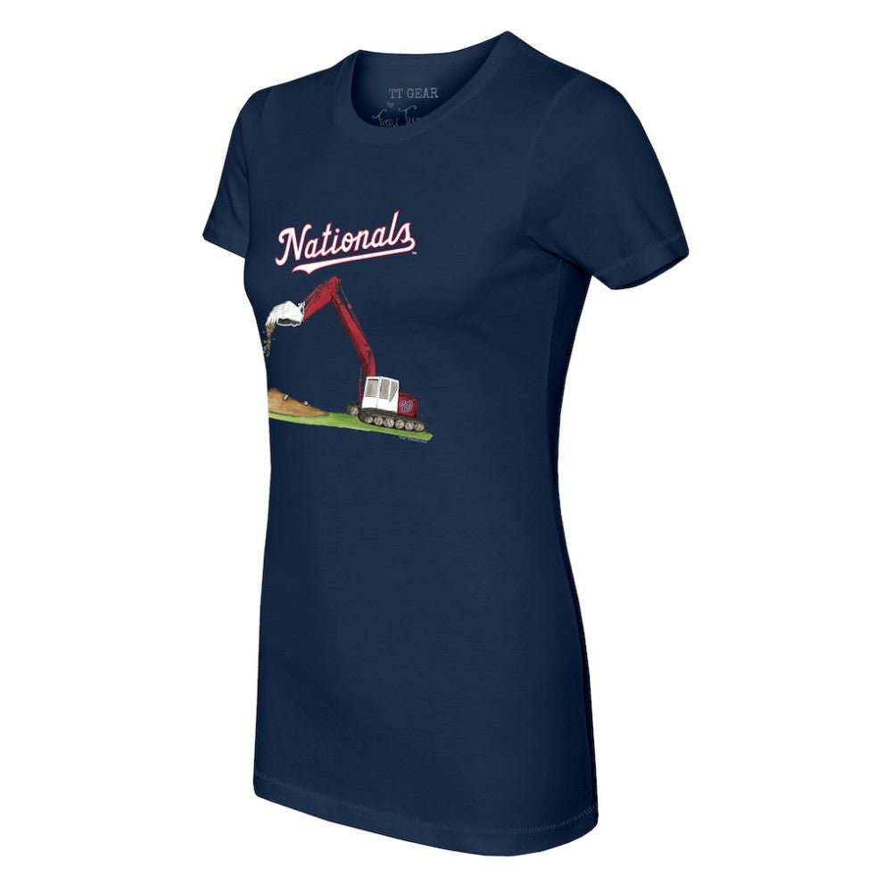 Washington Nationals Tiny Turnip Women's Excavator T-Shirt - Navy T-shirts