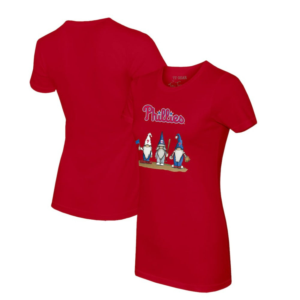 Philadelphia Phillies Tiny Turnip Women's Gnomes T-Shirt - Red T-shirts