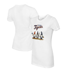 Detroit Tigers Tiny Turnip Women's Gnomes T-Shirt - White T-shirts