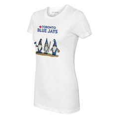 Toronto Blue Jays Tiny Turnip Women's Gnomes T-Shirt - White T-shirts