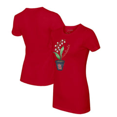 St. Louis Cardinals Tiny Turnip Women's Lilies & Ladybugs T-Shirt - Red T-shirts