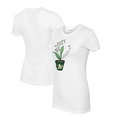 Athletics Tiny Turnip Women's Lilies & Ladybugs T-Shirt - White T-shirts
