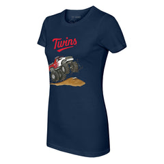 Minnesota Twins Tiny Turnip Women's Monster Truck T-Shirt - Navy T-shirts