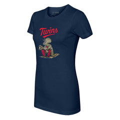 Minnesota Twins Tiny Turnip Women's Triceratops T-Shirt - Navy T-shirts