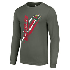 Minnesota Wild Starter Color Scratch Long-Sleeve T-Shirt - Green | US 201074615