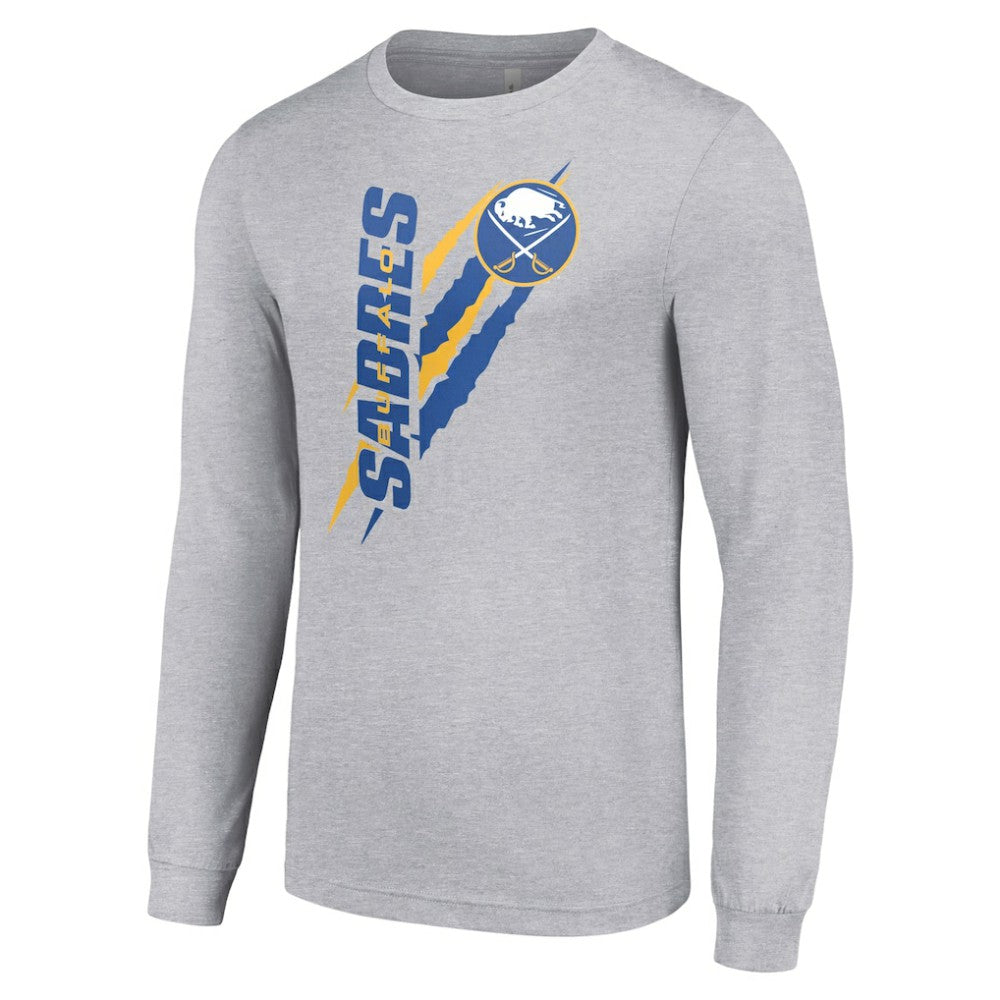 Buffalo Sabres Starter Color Scratch Long-Sleeve T-Shirt - Heather Gray | US 201074618