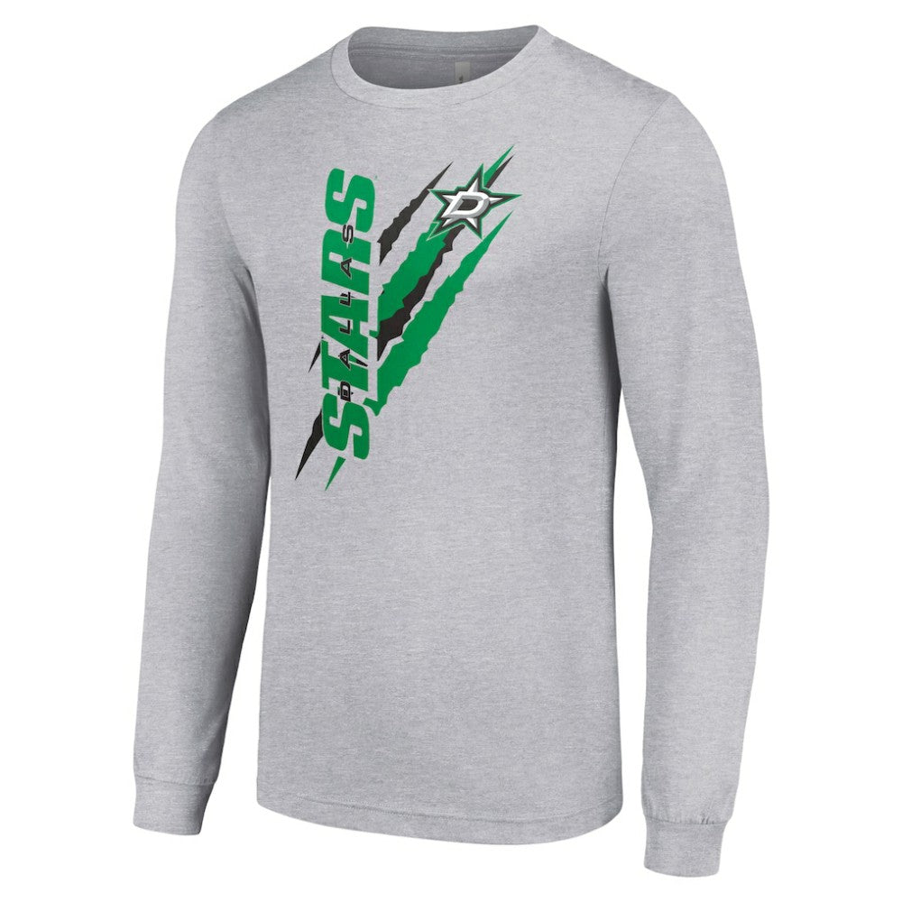Dallas Stars Starter Color Scratch Long-Sleeve T-Shirt - Heather Gray | US 201074625