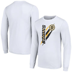 Boston Bruins Starter Color Scratch Long-Sleeve T-Shirt - White | US 201074662