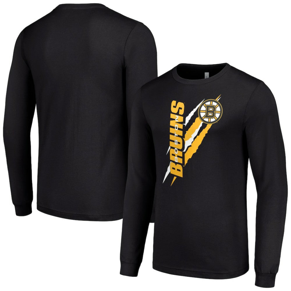 Boston Bruins Starter Color Scratch Long-Sleeve T-Shirt - Black | US 201074675