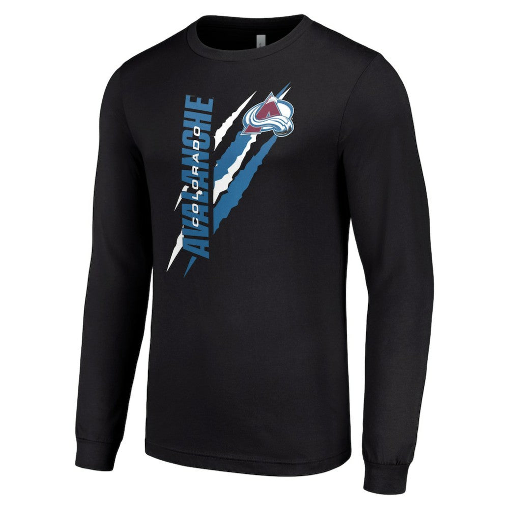 Colorado Avalanche Starter Color Scratch Long-Sleeve T-Shirt - Black | US 201074680