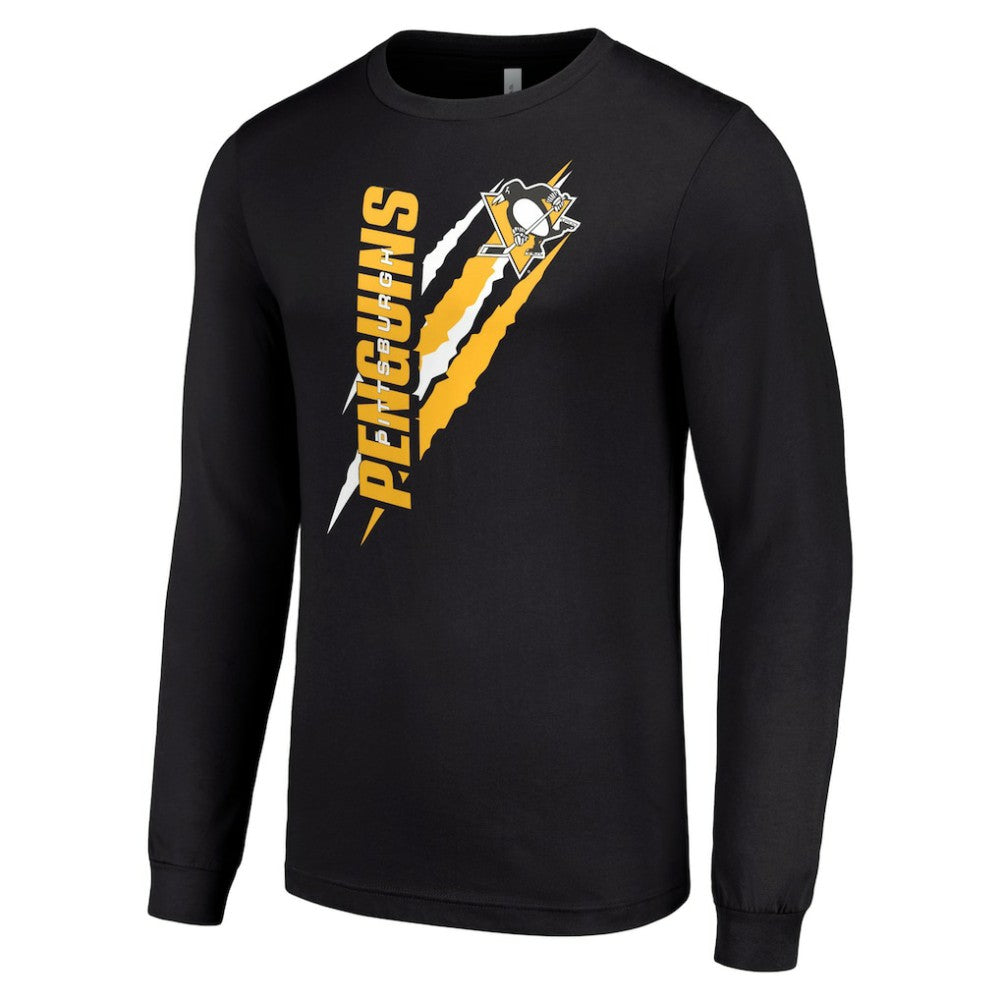 Pittsburgh Penguins Starter Color Scratch Long-Sleeve T-Shirt - Black | US 201074682