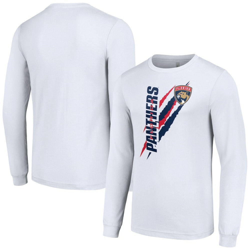 Florida Panthers Starter Color Scratch Long-Sleeve T-Shirt - White | US 201074685
