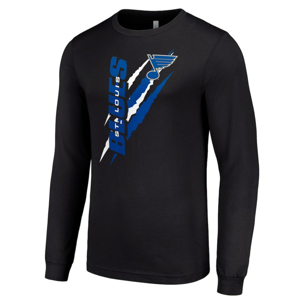 St. Louis Blues Starter Color Scratch Long-Sleeve T-Shirt - Black | US 201074686