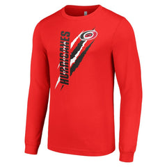Carolina Hurricanes Starter Color Scratch Long-Sleeve T-Shirt - Red | US 201074691