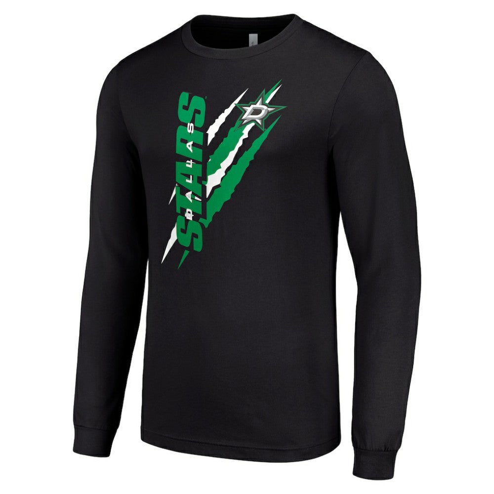 Dallas Stars Starter Color Scratch Long-Sleeve T-Shirt - Black | US 201074694