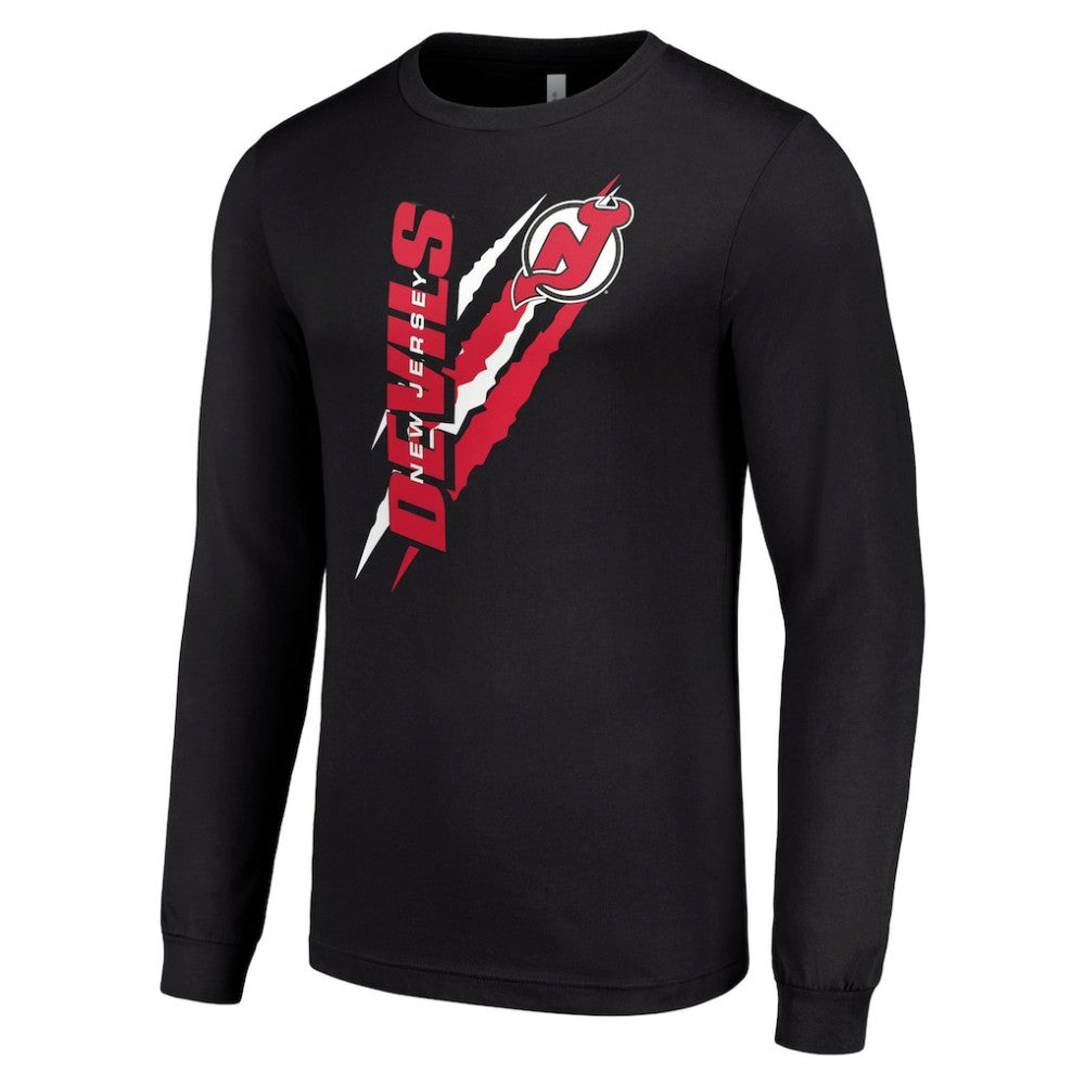 New Jersey Devils Starter Color Scratch Long-Sleeve T-Shirt - Black | US 201074695