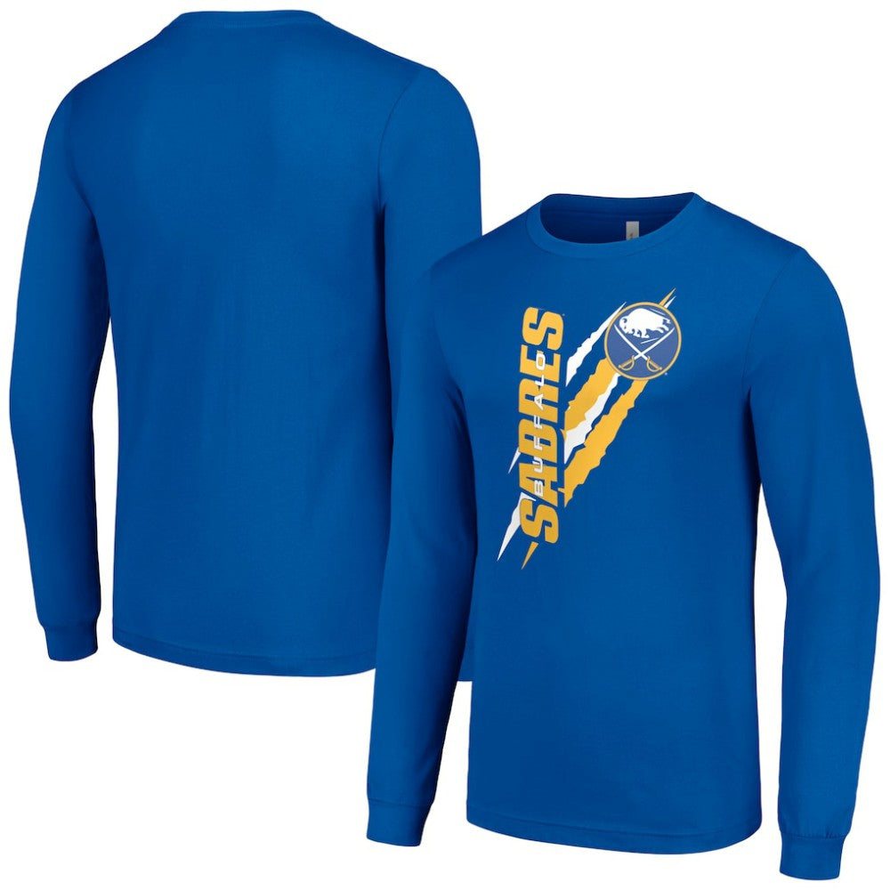 Buffalo Sabres Starter Color Scratch Long-Sleeve T-Shirt - Royal | US 201074698