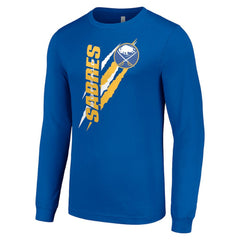 Buffalo Sabres Starter Color Scratch Long-Sleeve T-Shirt - Royal | US 201074698