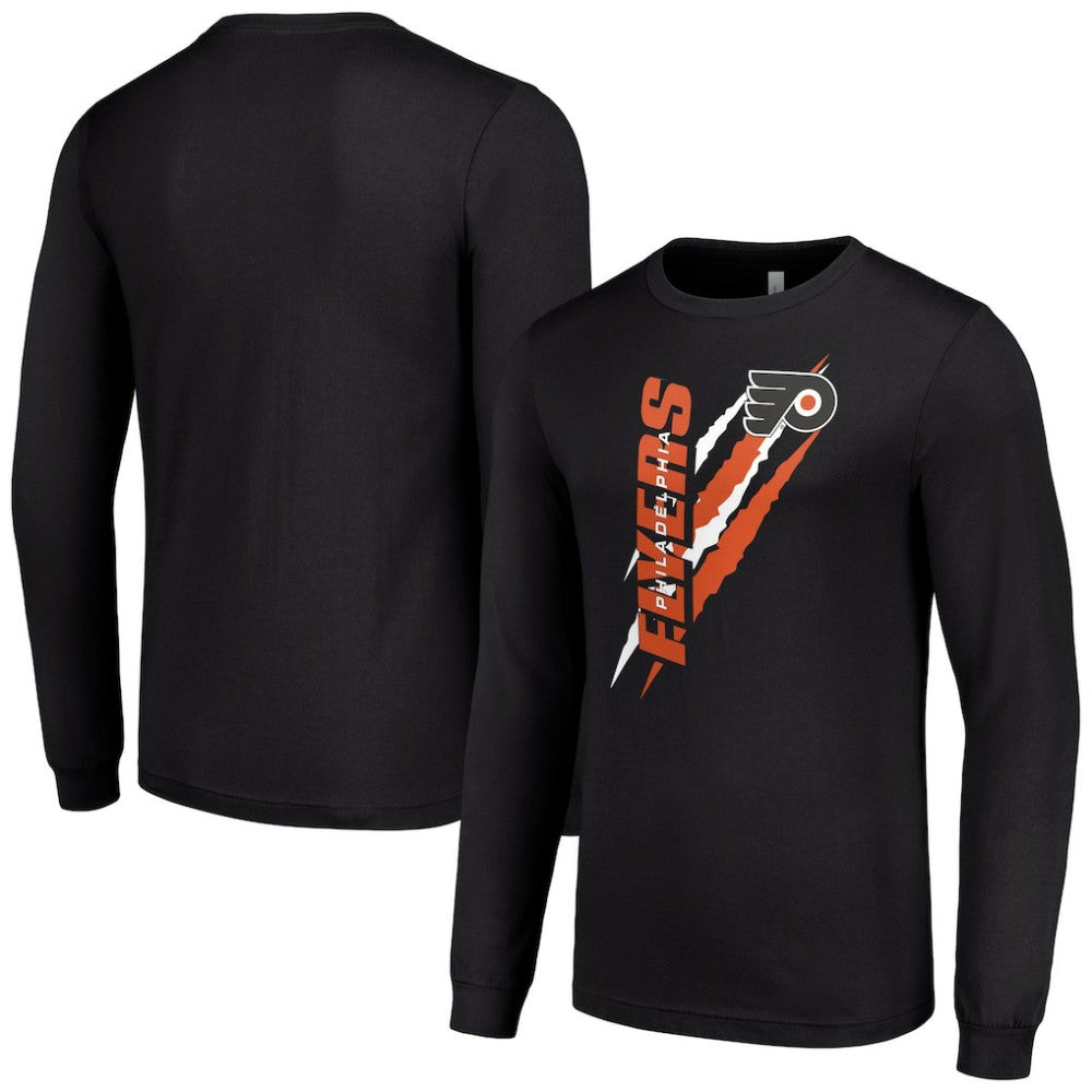 Philadelphia Flyers Starter Color Scratch Long-Sleeve T-Shirt - Black | US 201074699