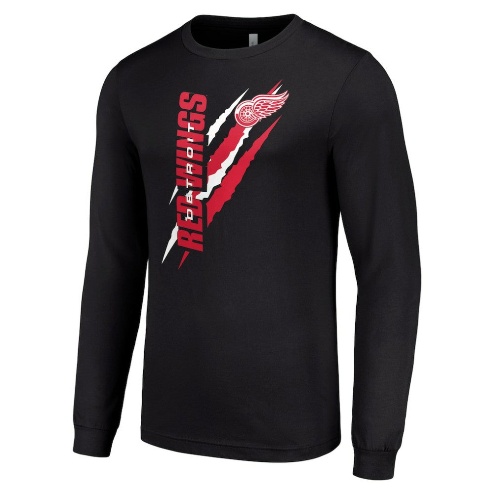 Detroit Red Wings Starter Color Scratch Long-Sleeve T-Shirt - Black | US 201074703