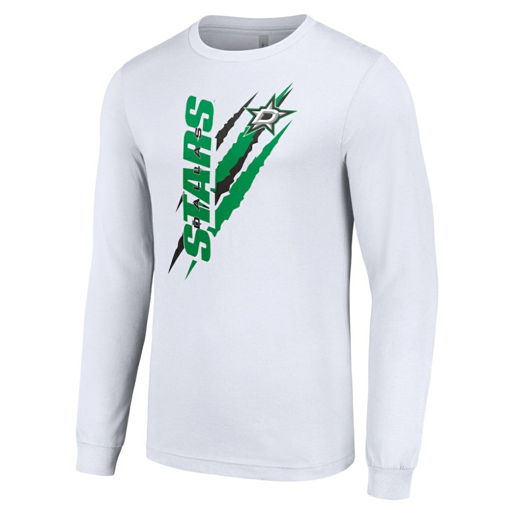 Dallas Stars Starter Color Scratch Long-Sleeve T-Shirt - White | US 201074705