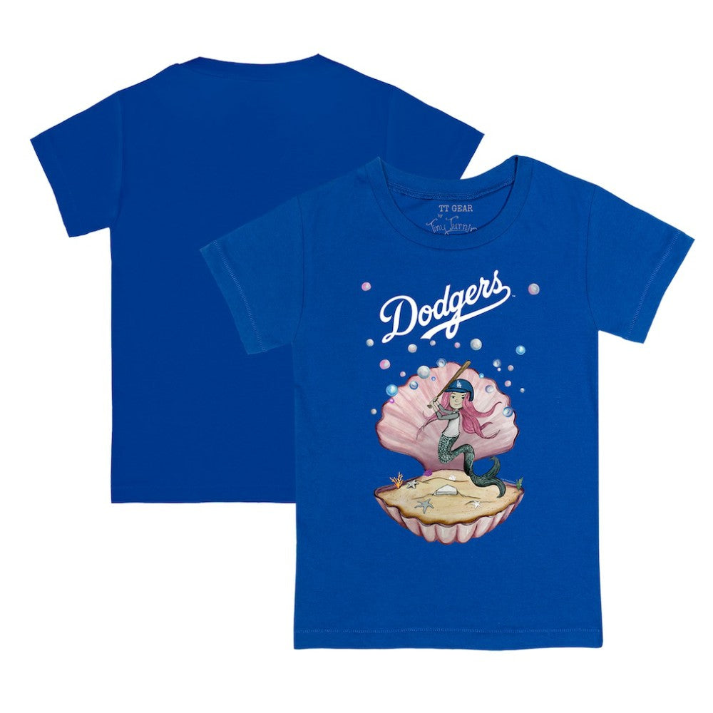 Los Angeles Dodgers Tiny Turnip Youth Mermaid T-Shirt - Royal T-shirts