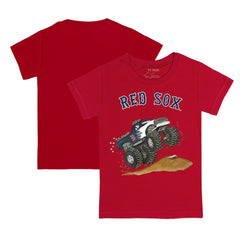Boston Red Sox Tiny Turnip Youth Monster Truck T-Shirt - Red T-shirts