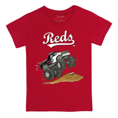 Cincinnati Reds Tiny Turnip Youth Monster Truck T-Shirt - Red T-shirts