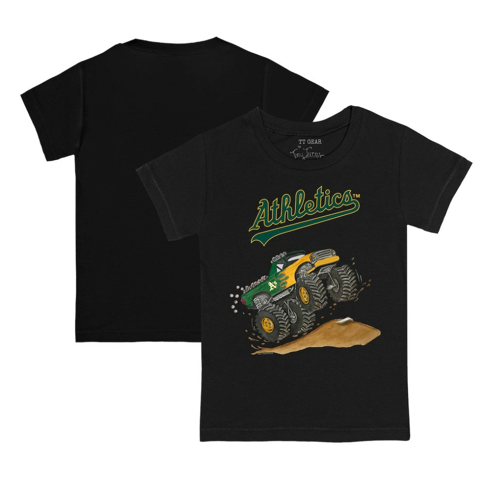 Athletics Tiny Turnip Youth Monster Truck T-Shirt - Black T-shirts