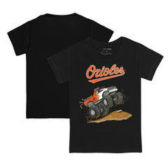 Baltimore Orioles Tiny Turnip Youth Monster Truck T-Shirt - Black T-shirts
