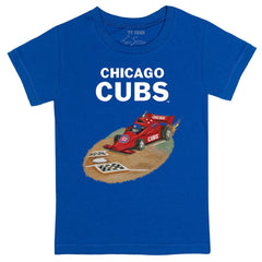 Chicago Cubs Tiny Turnip Youth Race Car T-Shirt - Royal T-shirts