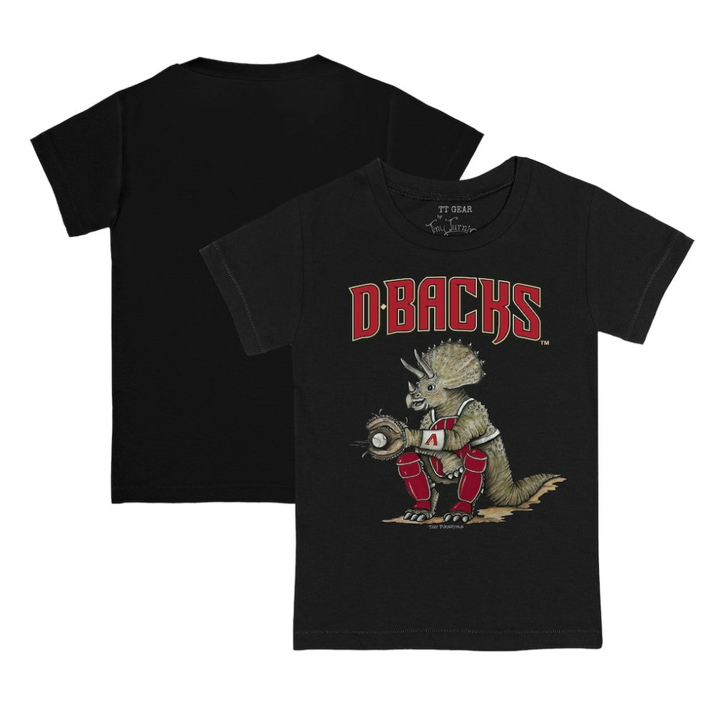 Arizona Diamondbacks Tiny Turnip Youth Triceratops T-Shirt - Black T-shirts