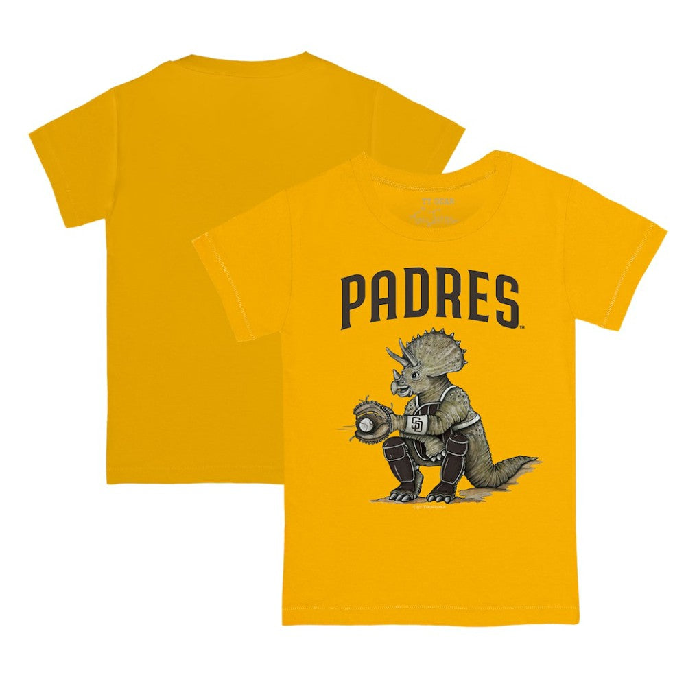 San Diego Padres Tiny Turnip Youth Triceratops T-Shirt - Gold T-shirts