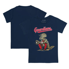 Cleveland Guardians Tiny Turnip Youth Triceratops T-Shirt - Navy T-shirts