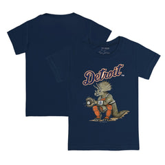 Detroit Tigers Tiny Turnip Youth Triceratops T-Shirt - Navy T-shirts
