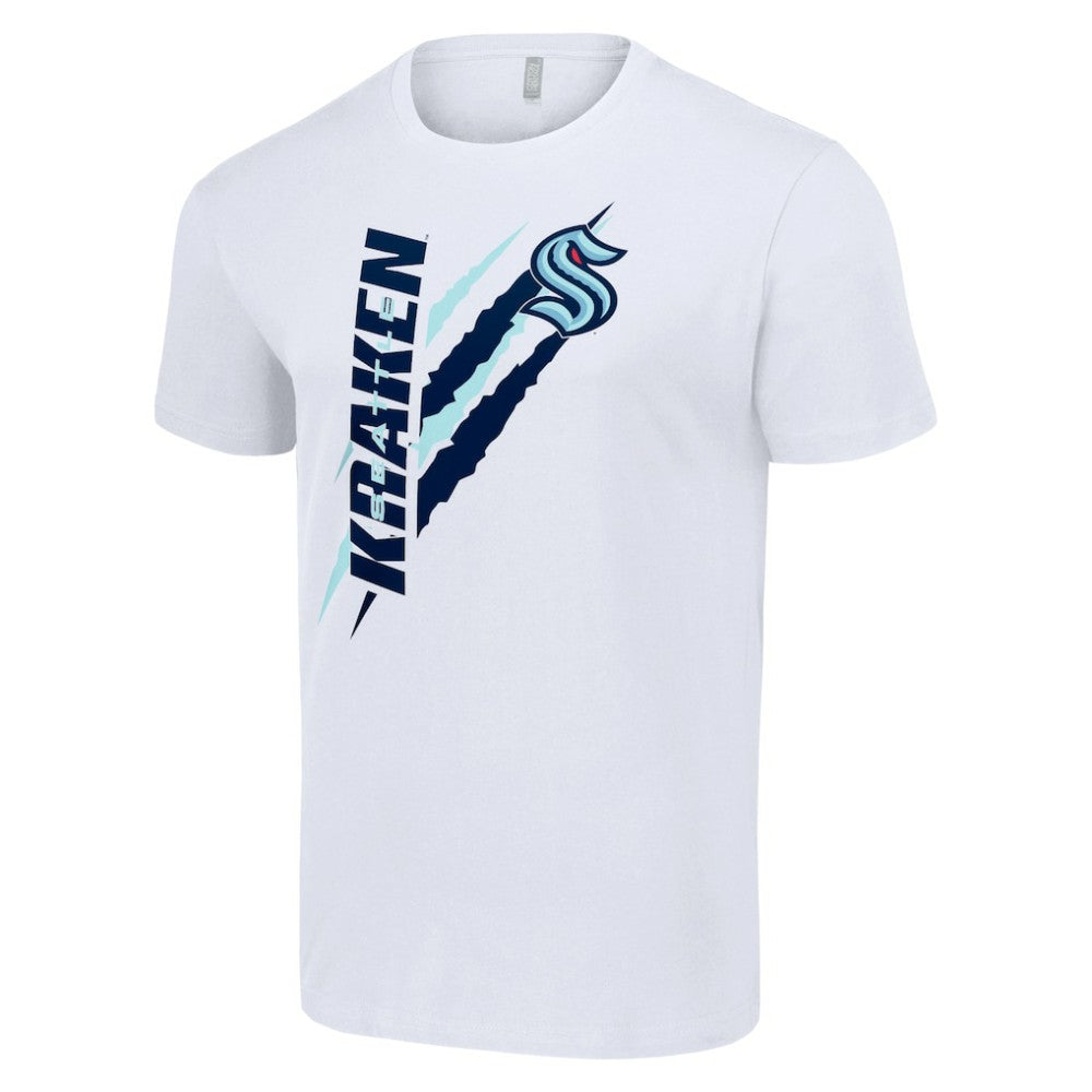 Seattle Kraken Starter Color Scratch T-Shirt - White | US 201076132