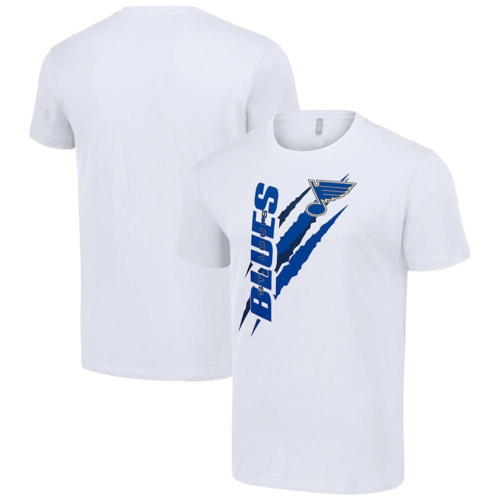 St. Louis Blues Starter Color Scratch T-Shirt - White | US 201076133