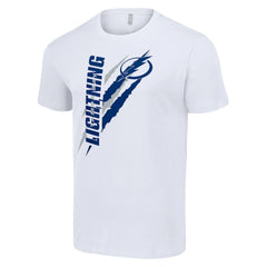 Tampa Bay Lightning Starter Color Scratch T-Shirt - White | US 201076134