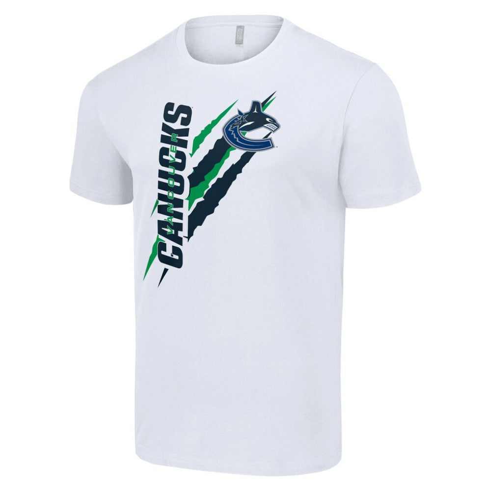 Vancouver Canucks Starter Color Scratch T-Shirt - White | US 201076136