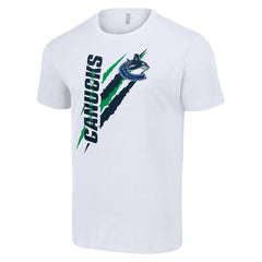 Vancouver Canucks Starter Color Scratch T-Shirt - White | US 201076136