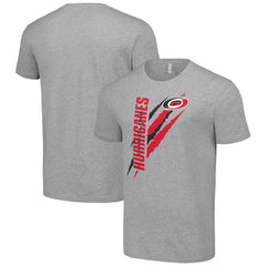 Carolina Hurricanes Starter Color Scratch T-Shirt - Heather Gray | US 201076144