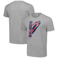 Columbus Blue Jackets Starter Color Scratch T-Shirt - Heather Gray | US 201076147